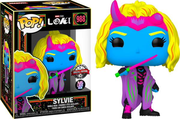 Loki 2021 Sylvie Blacklight Funko Pop! Vinyl