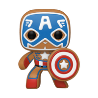 PRE ORDER Marvel Holiday Gingerbread Captain America Funko Pop Vinyl